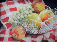 apples and red check